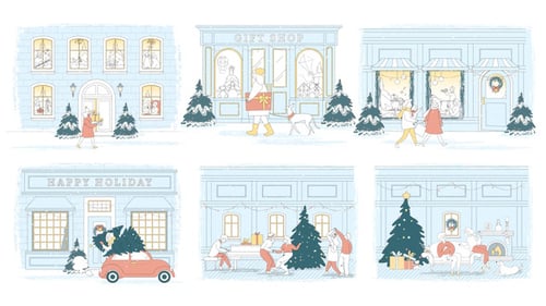 Christmas Scene Animations