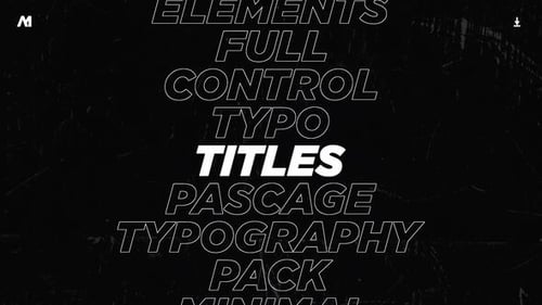 Dynamic Kinetic Typography Modern Text Animations Pack