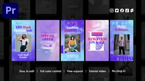 Modern Animated Instagram Stories for Fashion Promotion