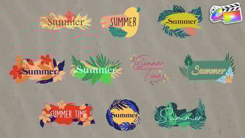 Floral Titles for FCPX