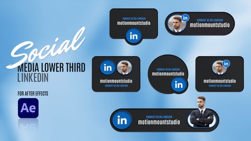 Social Media Lower Thirds - Linkedin