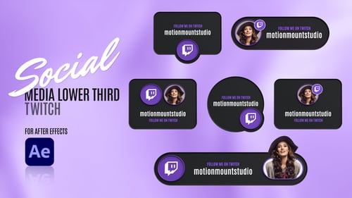 Tercios inferiores de las redes sociales - Twitch