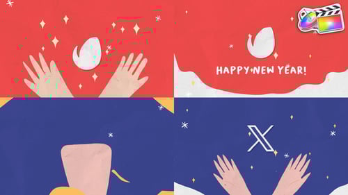 Cartoon Christmas Logo | FCPX