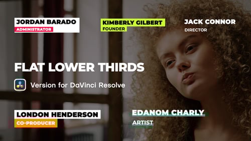 Tercios inferiores planos | DaVinci Resolve