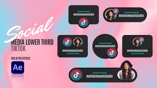 Social Media Lower Thirds - TikTok
