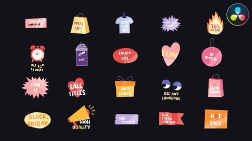 Animated Cartoon Sale Titles Pack