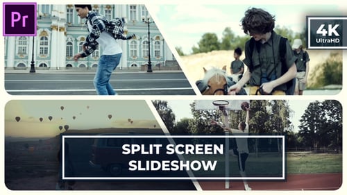 The Multiscreen Opener | Split Screen Gallery | Dynamic Intro MOGRT for Premier Pro