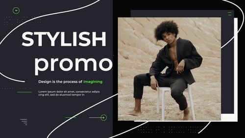 Promo dynamique et élégante