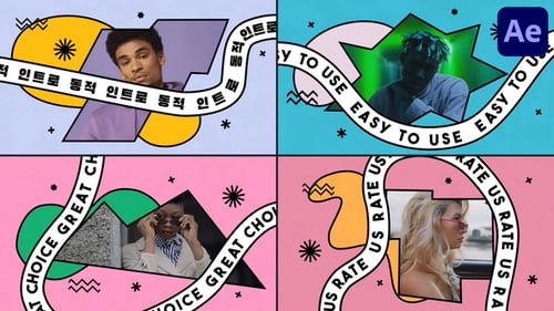 Bold Shapes Slides for After Effects