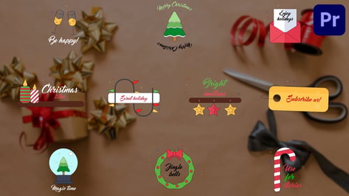 Festive Christmas Lower Thirds and Holiday Titles