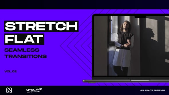 Dynamic Stretch Flat Seamless Transitions Pack for Videos, Elements ft ...