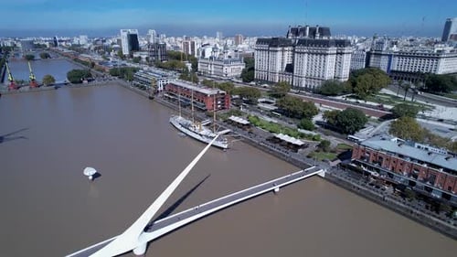 Buenos Aires Argentina. Downtown landscape of tourism landmark city.