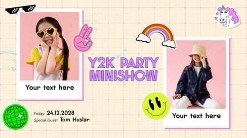 Y2K Photo Slideshow MOGRT