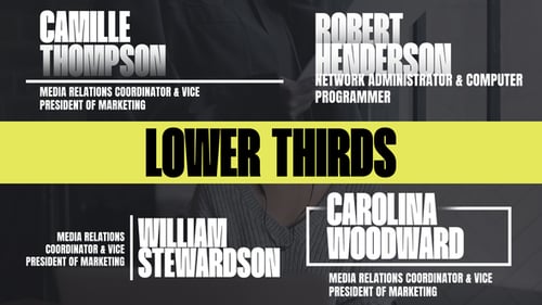 Lower Thirds para Premiere Pro