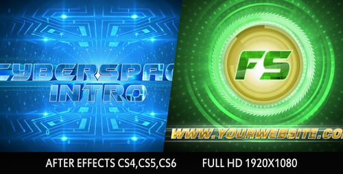 Cyberspace Logo Intro