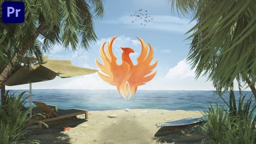 Island Beach Summer Holidays Travel Logo Text 2