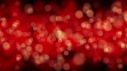Warm Red and Gold Bokeh Lights Celebration Background Animation