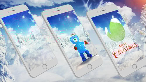 Clean Animated Story with Dynamic Text and Modern Glitches