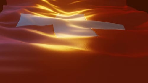 Schweiz - atmosphärische Flagge