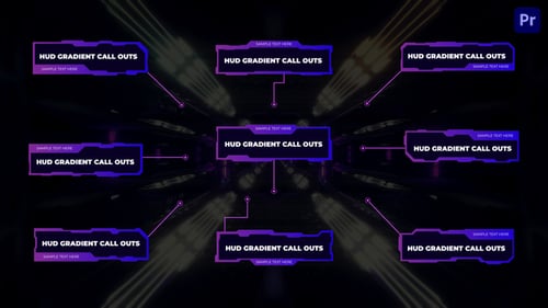 Hud Gradient Call Outs | After Effects, Titles ft. call out & callout ...