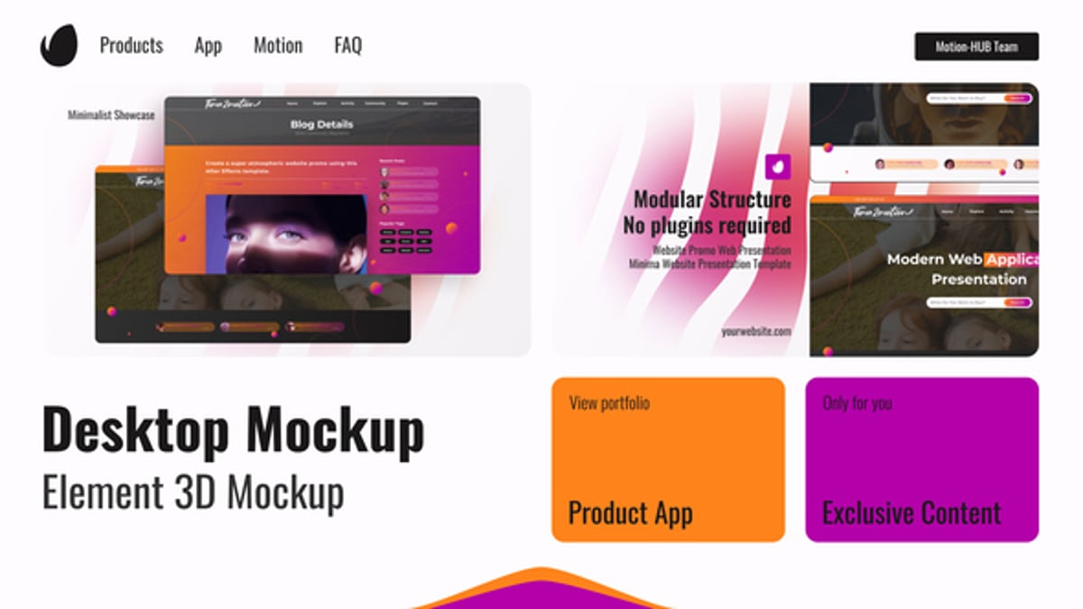 Website Screen Promo Mogrt Premiere, Product Promo ft. ad & advertising ...
