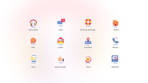 Contact Us - Flat Icons