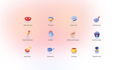 Kitchen - Flat Icons