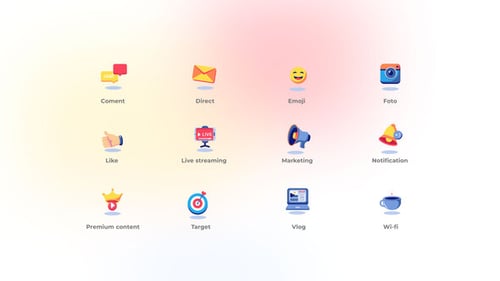 Social Media - Flat Icons