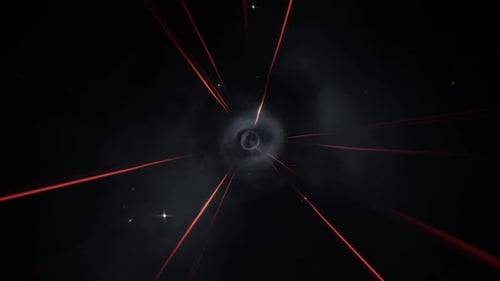 Pass Through Intersecting Laser Beam Smoky Space Tunnel 02