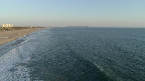 Aerial view of the ocean waves