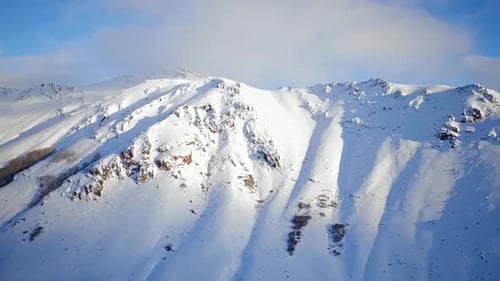 Snowy Mountains Aerial Landscape