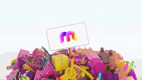 Christmas Tree Made Of Gifts