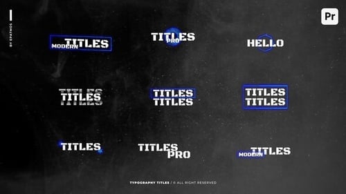 Dynamic Glitch Text Animation Titles Pack