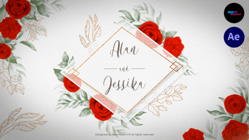 Watercolor Wedding Invitation Slideshow