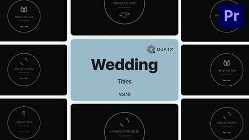 Elegant Wedding Titles for Romantic Video Productions