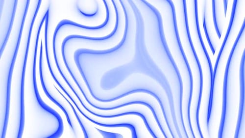 Abstract Blue White Fluid Flowing Lines Background Loop
