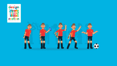 Kit de personajes de D&M: jugador de fútbol de España