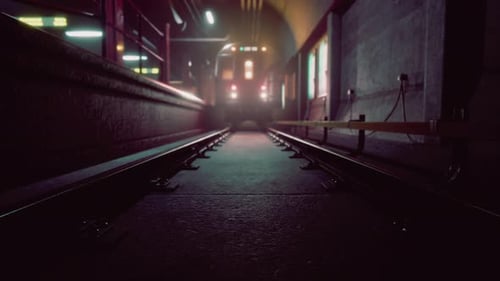 Leere alte U-Bahnstation