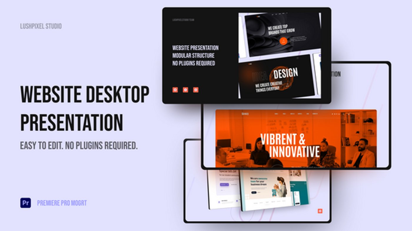Dynamic Desktop Website Presentation Showcase, Product Promo ft ...