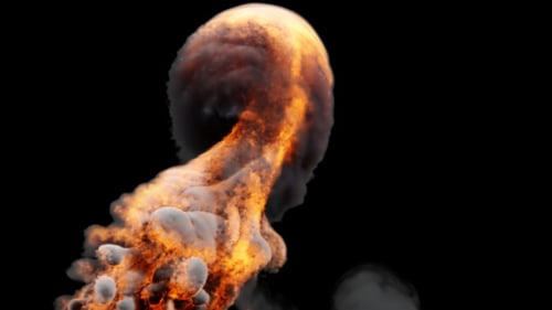 Apokalyptische Feuerexplosion