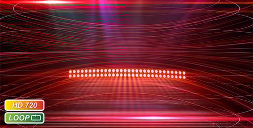 Dynamic Futuristic Red Tunnel Background with Glowing Lines and Lights