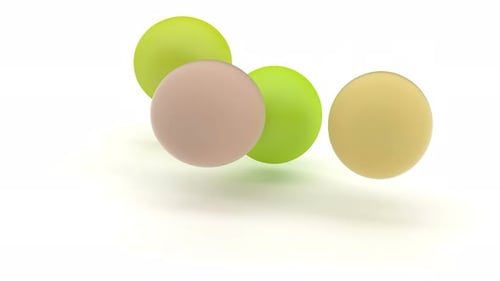 Color Balls Soft Body Physics Super Slow Motion Shot 1000Fps