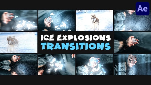 Ice Explosions Transitions | After Effects, Elements ft. animation ...