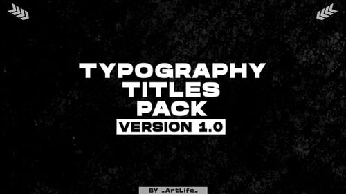 Titres typographiques | After Effects
