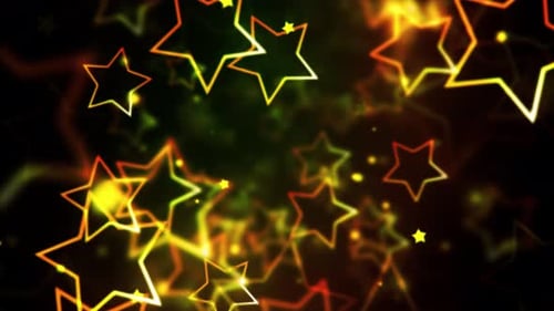 Animated Glowing Stars Background Loop