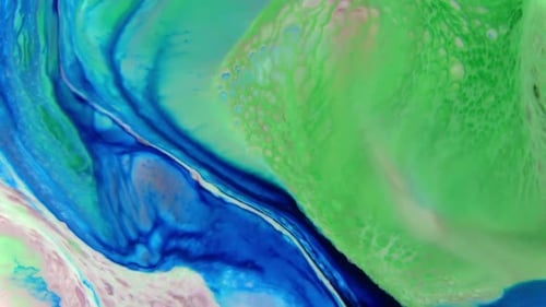 Colorful Fluid Ink Abstract Background