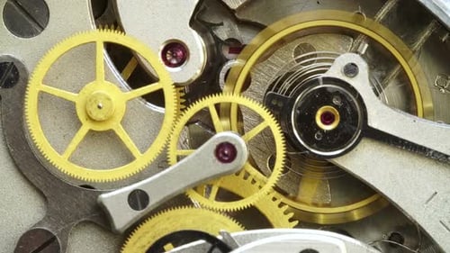 The Work Of The Mechanism Of The Ancient Clock.