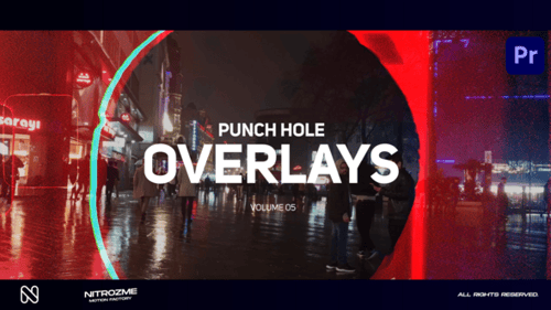 Dynamic Punch Hole Glitch Overlays and Digital Distortions