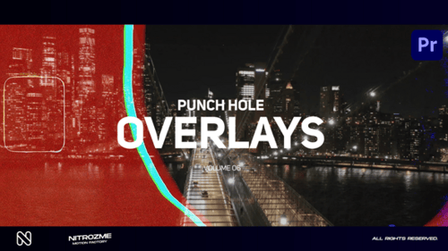 Dynamic Punch Hole Overlays with Glitch and Texture Effects