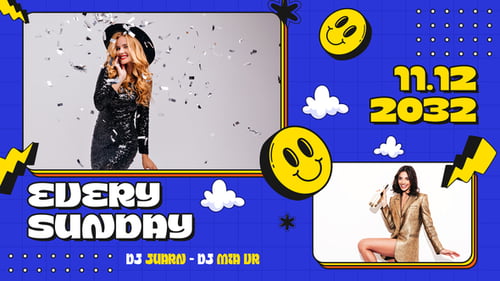 Night Party Slides Promo MOGRT